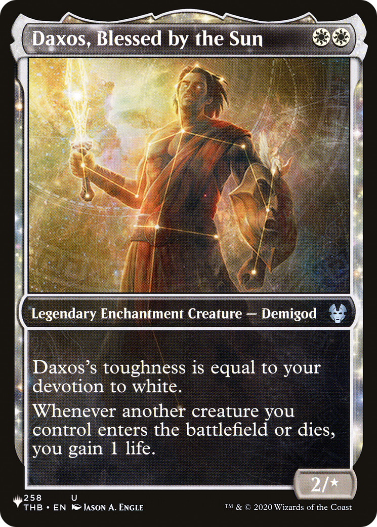 Daxos, Blessed by the Sun (PLIST-304) - The List: (nyxtouched, Showcase) - Premium MTG Single from Wizards of the Coast - Just $0.08! Shop now at Game Crave Tournament Store