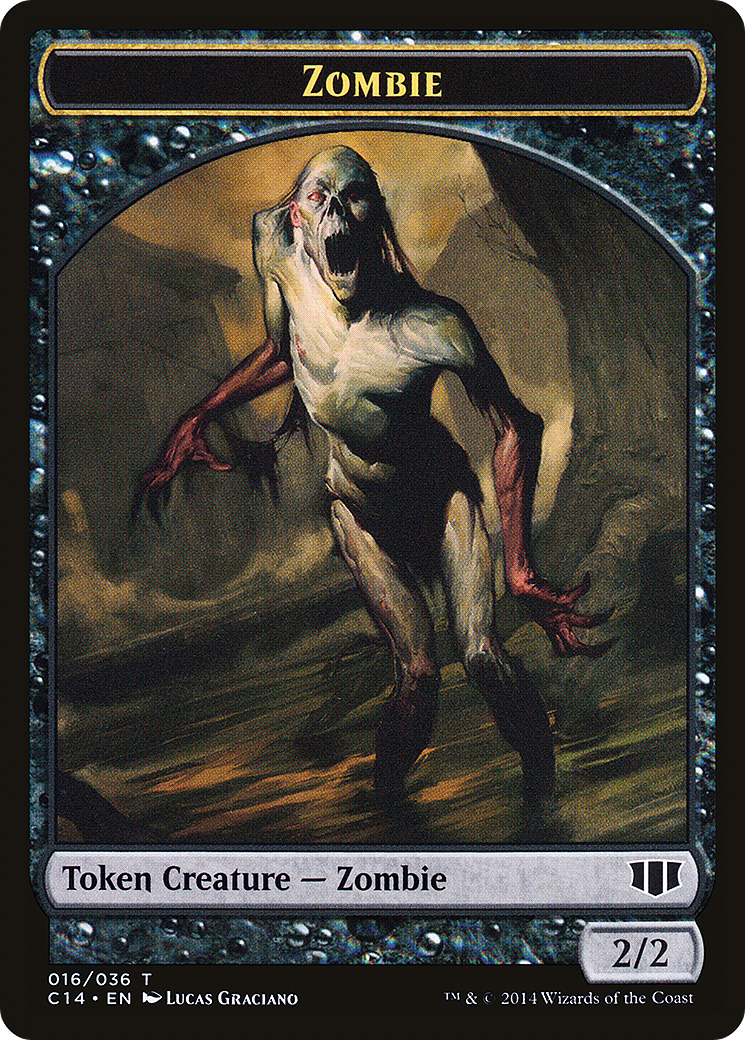 Zombie (TC14-016) - Commander 2014 Tokens - Premium MTG Single from Wizards of the Coast - Just $0! Shop now at Game Crave Tournament Store