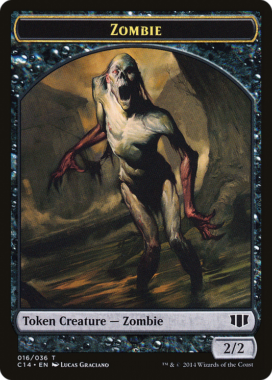 Zombie (TC14-016) - Commander 2014 Tokens - Premium MTG Single from Wizards of the Coast - Just $0! Shop now at Game Crave Tournament Store