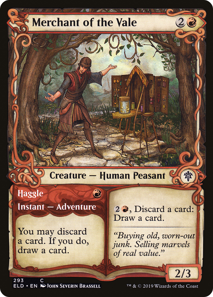 Merchant of the Vale // Haggle (ELD-293) - Throne of Eldraine: (Showcase) - Premium MTG Single from Wizards of the Coast - Just $0.09! Shop now at Game Crave Tournament Store