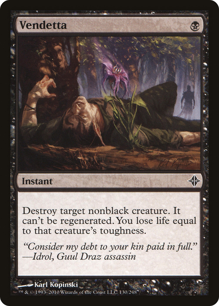 Vendetta (ROE-130) - Rise of the Eldrazi Foil - Premium MTG Single from Wizards of the Coast - Just $0.75! Shop now at Game Crave Tournament Store