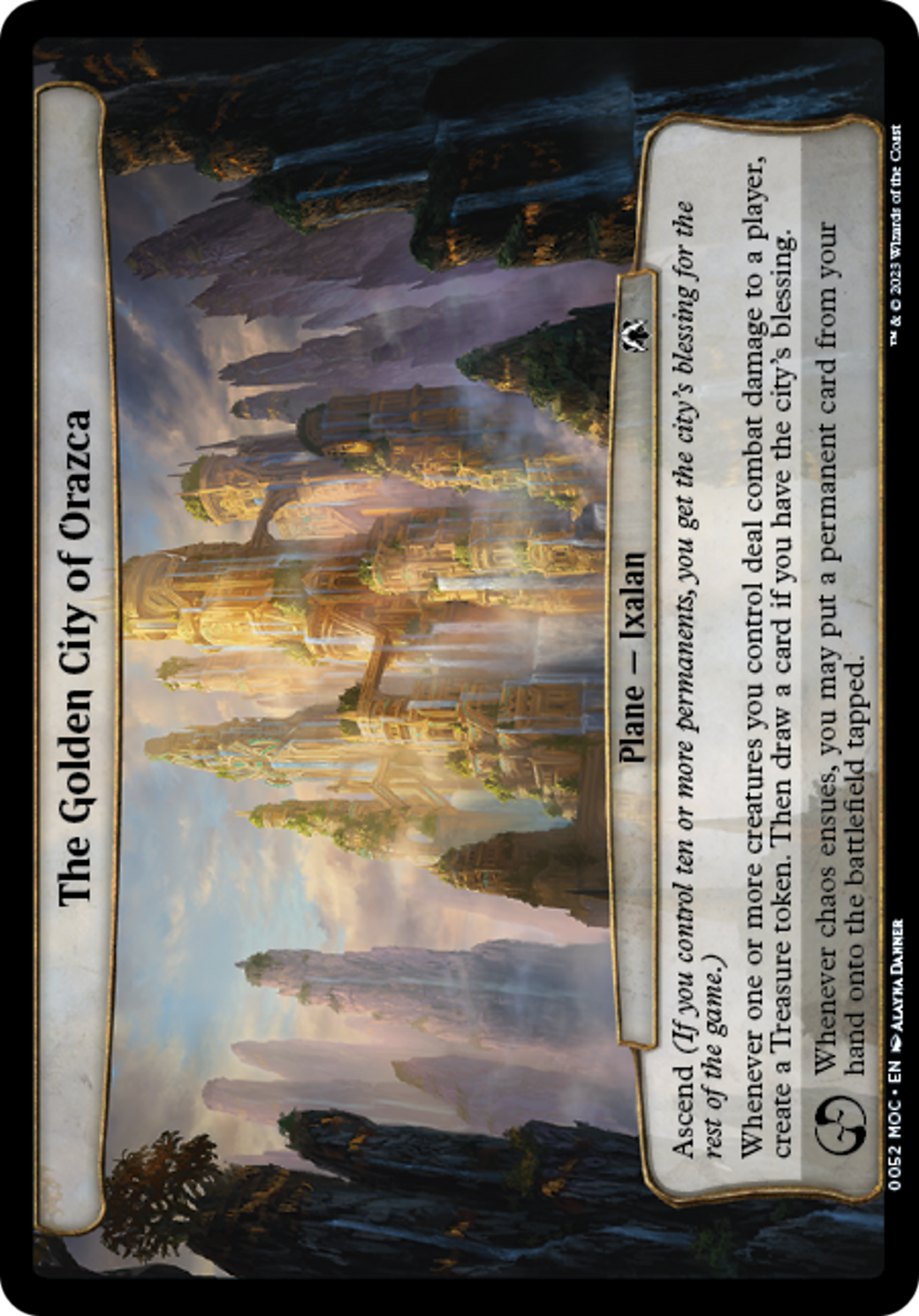 The Golden City of Orazca (MOC-052) - March of the Machine Commander - Premium MTG Single from Wizards of the Coast - Just $0.14! Shop now at Game Crave Tournament Store