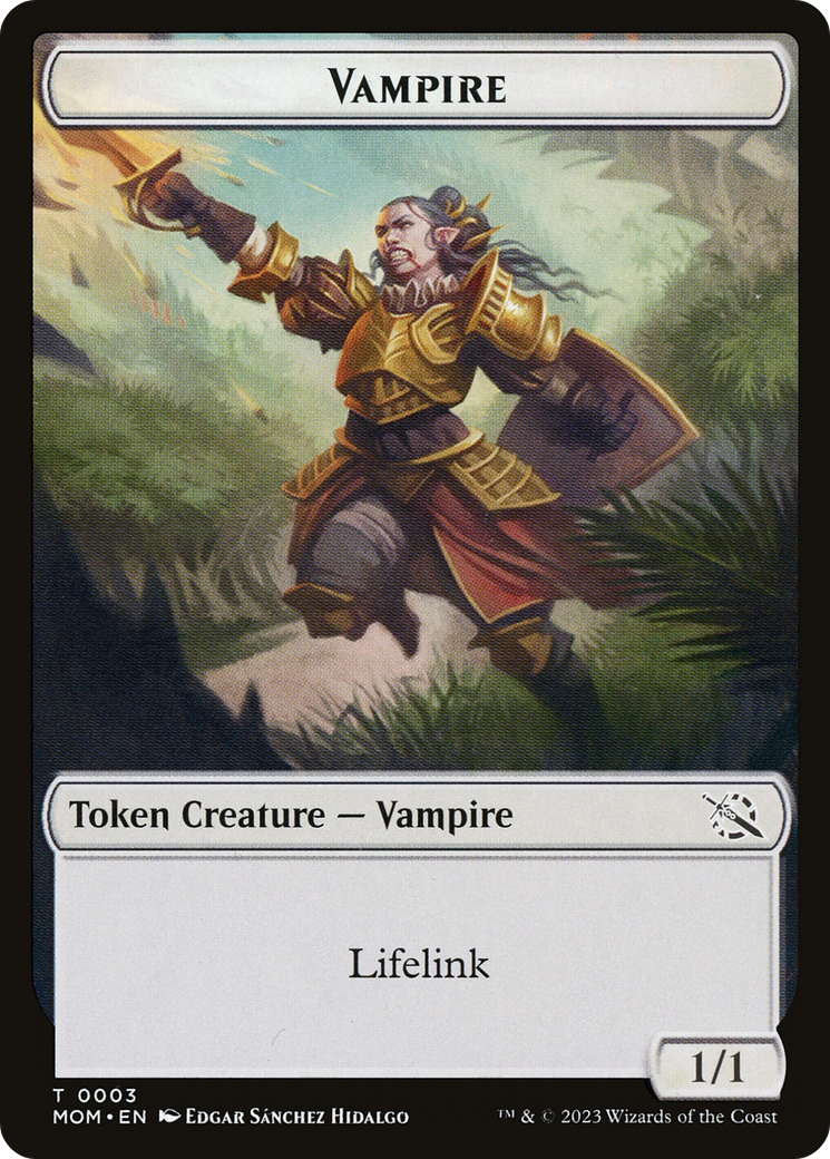 Vampire (TMOM-003) - March of the Machine Tokens - Premium MTG Single from Wizards of the Coast - Just $0! Shop now at Game Crave Tournament Store