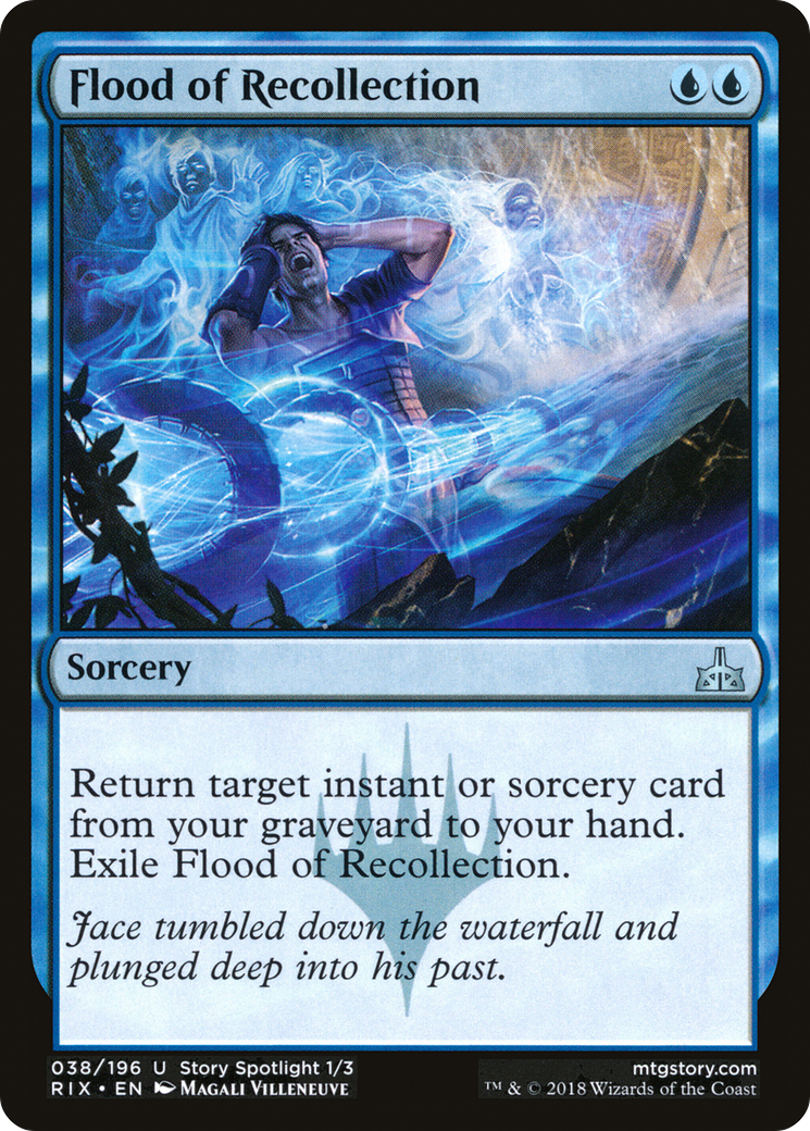 Flood of Recollection (RIX-038) - Rivals of Ixalan - Premium MTG Single from Wizards of the Coast - Just $0.25! Shop now at Game Crave Tournament Store