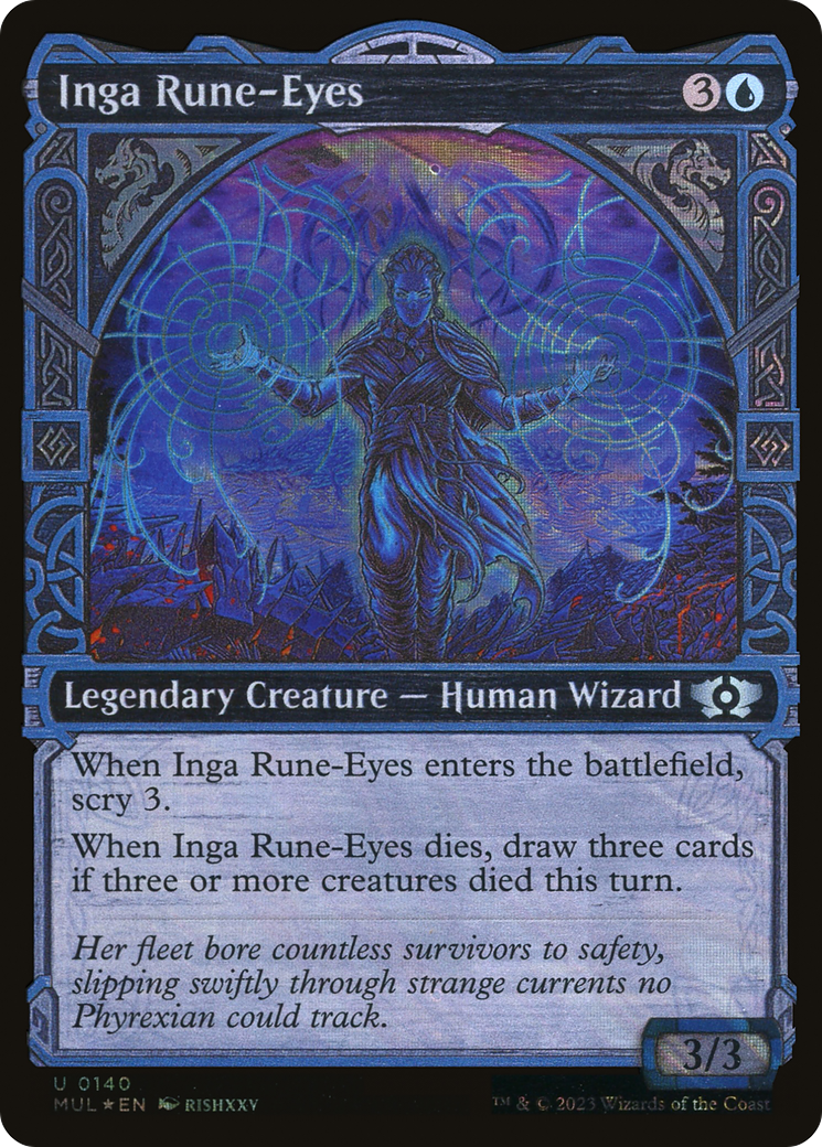 Inga Rune-Eyes (MUL-140) - Multiverse Legends: (Showcase) Foil - Premium MTG Single from Wizards of the Coast - Just $0.08! Shop now at Game Crave Tournament Store