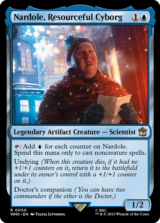 Nardole, Resourceful Cyborg (WHO-050) - Doctor Who - Premium MTG Single from Wizards of the Coast - Just $0.25! Shop now at Game Crave Tournament Store
