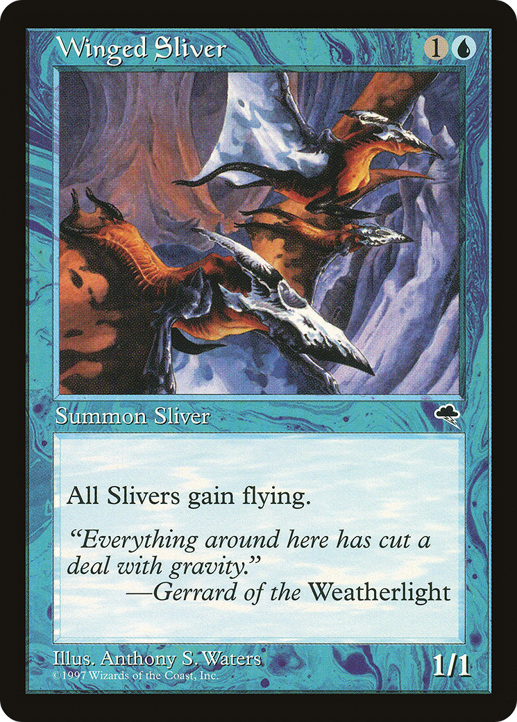 Winged Sliver (TMP-106) - Tempest - Premium MTG Single from Wizards of the Coast - Just $0.30! Shop now at Game Crave Tournament Store