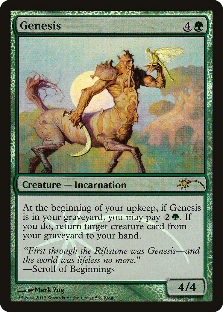 Genesis (J13-005) - Judge Gift Cards 2013 Foil - Premium MTG Single from Wizards of the Coast - Just $3.65! Shop now at Game Crave Tournament Store