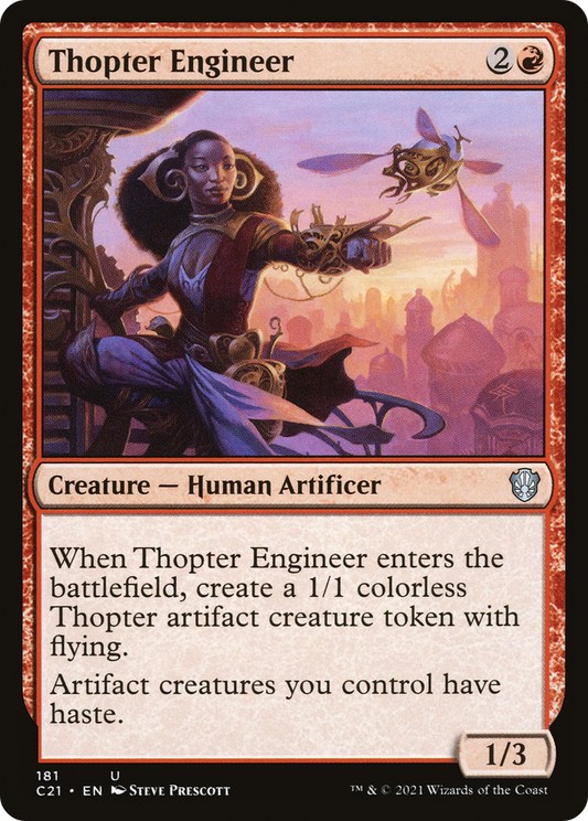 Thopter Engineer (C21-181) - Commander 2021 - Premium MTG Single from Wizards of the Coast - Just $0.25! Shop now at Game Crave Tournament Store