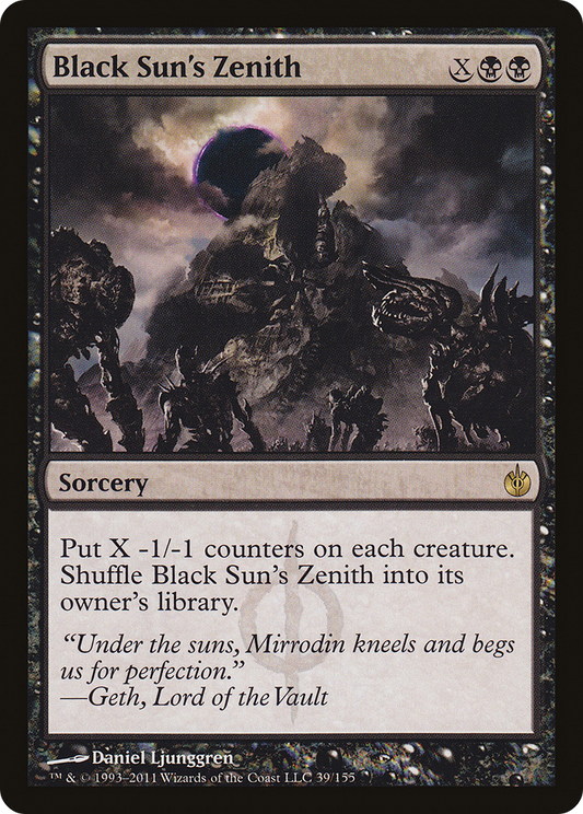Black Sun's Zenith (MBS-039) - Mirrodin Besieged Foil - Premium MTG Single from Wizards of the Coast - Just $1.73! Shop now at Game Crave Tournament Store
