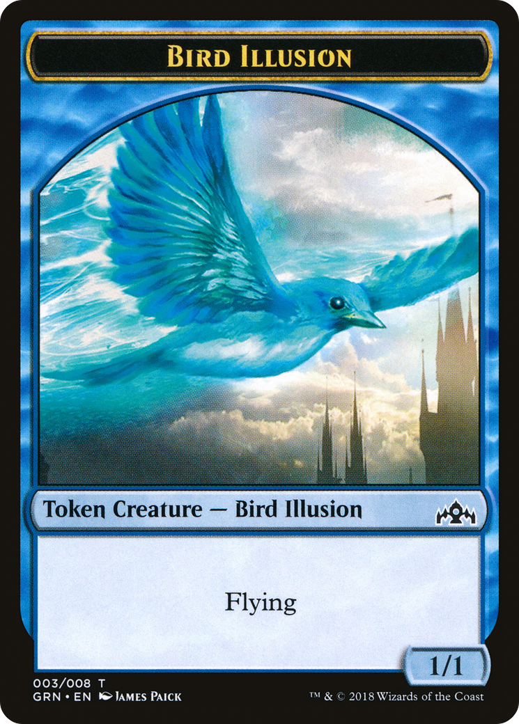 Bird Illusion (TGRN-003) - Guilds of Ravnica Tokens - Premium MTG Single from Wizards of the Coast - Just $0.08! Shop now at Game Crave Tournament Store