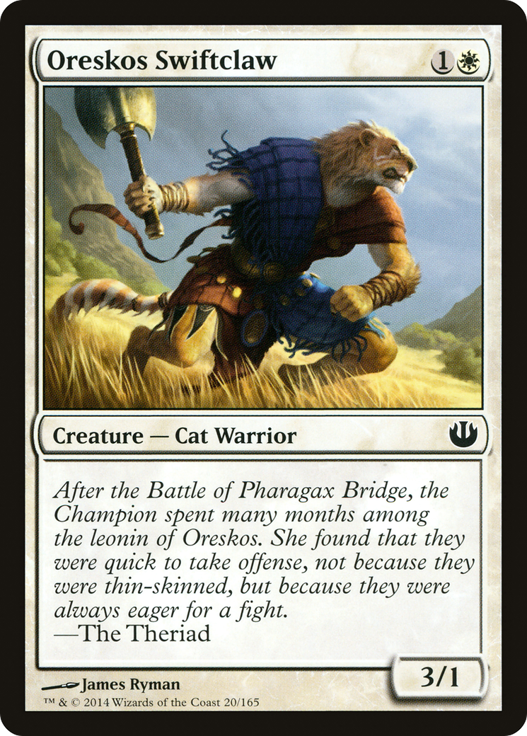 Oreskos Swiftclaw (JOU-020) - Journey into Nyx - Premium MTG Single from Wizards of the Coast - Just $0.08! Shop now at Game Crave Tournament Store