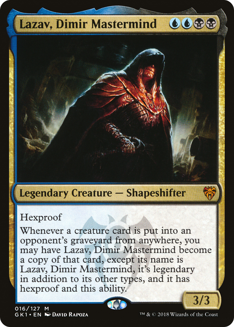 Lazav, Dimir Mastermind (GK1-016) - GRN Guild Kit - Premium MTG Single from Wizards of the Coast - Just $0.20! Shop now at Game Crave Tournament Store