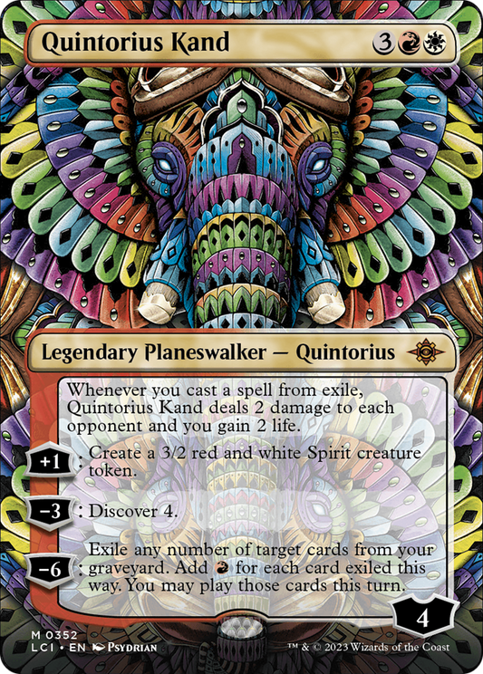 Quintorius Kand (LCI-352) - The Lost Caverns of Ixalan (Borderless) - Premium MTG Single from Wizards of the Coast - Just $1.60! Shop now at Game Crave Tournament Store