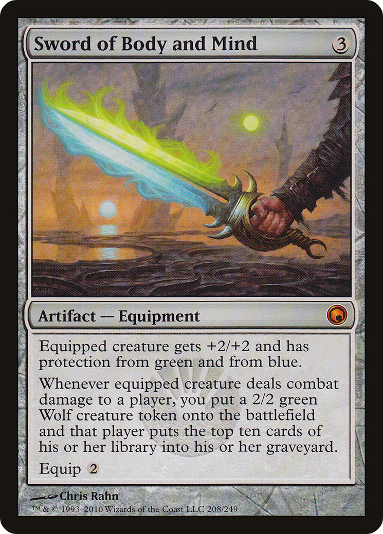 Sword of Body and Mind (SOM-208) - Scars of Mirrodin - Premium MTG Single from Wizards of the Coast - Just $11.22! Shop now at Game Crave Tournament Store