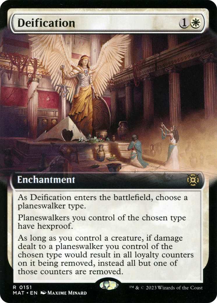 Deification (MAT-151) - March of the Machine: The Aftermath: (Extended Art) - Premium MTG Single from Wizards of the Coast - Just $0.26! Shop now at Game Crave Tournament Store