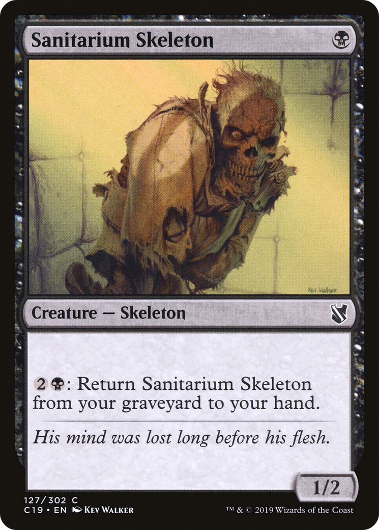 Sanitarium Skeleton (C19-127) - Commander 2019 - Premium MTG Single from Wizards of the Coast - Just $0.25! Shop now at Game Crave Tournament Store
