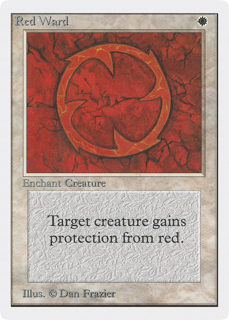 Red Ward (2ED-034) - Unlimited Edition - Premium MTG Single from Wizards of the Coast - Just $0.34! Shop now at Game Crave Tournament Store