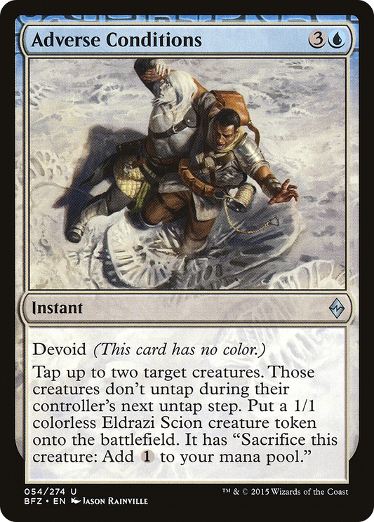 Adverse Conditions (BFZ-054) - Battle for Zendikar: (devoid) - Premium MTG Single from Wizards of the Coast - Just $0.08! Shop now at Game Crave Tournament Store