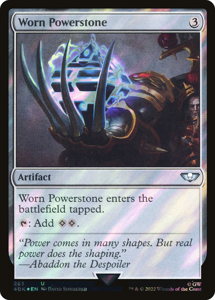 Worn Powerstone (40K-263★) - Warhammer 40,000 Commander Foil - Premium MTG Single from Wizards of the Coast - Just $0.31! Shop now at Game Crave Tournament Store