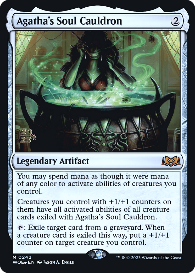 Agatha's Soul Cauldron (PWOE-242S) - Wilds of Eldraine Promos Foil - Premium MTG Single from Wizards of the Coast - Just $10.66! Shop now at Game Crave Tournament Store