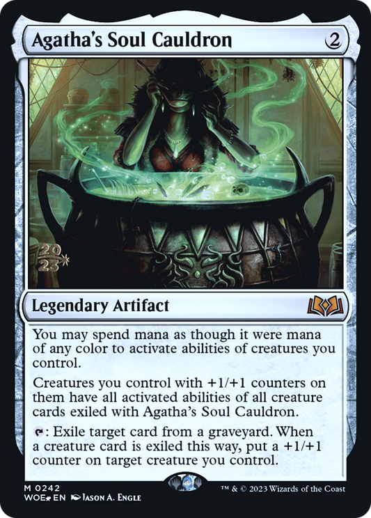 Agatha's Soul Cauldron (PWOE-242S) - Wilds of Eldraine Promos Foil - Premium MTG Single from Wizards of the Coast - Just $10.66! Shop now at Game Crave Tournament Store