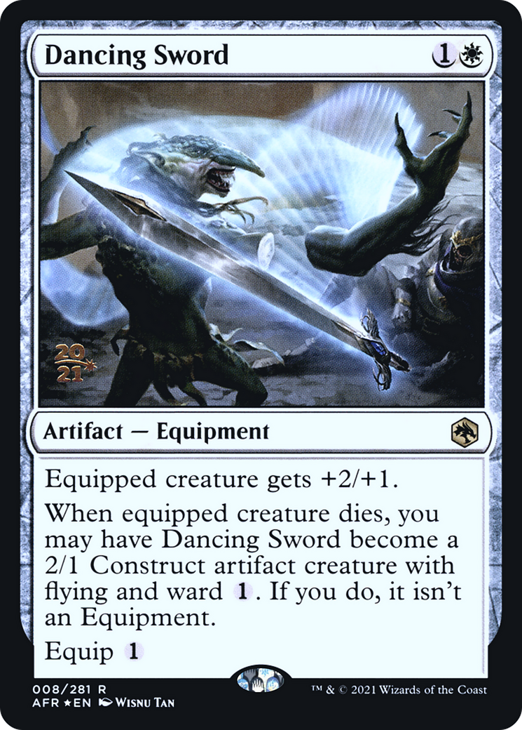 Dancing Sword (PAFR-08S) - Adventures in the Forgotten Realms Promos Foil - Premium MTG Single from Wizards of the Coast - Just $0.14! Shop now at Game Crave Tournament Store