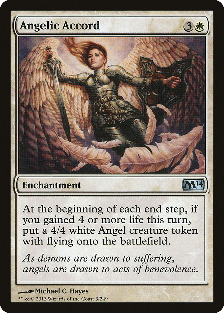 Angelic Accord (M14-003) - Magic 2014 - Premium MTG Single from Wizards of the Coast - Just $0.17! Shop now at Game Crave Tournament Store