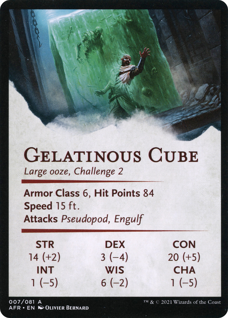 Gelatinous Cube // Gelatinous Cube (AAFR-007) - Adventures in the Forgotten Realms Art Series (Borderless) - Premium MTG Single from Wizards of the Coast - Just $0! Shop now at Game Crave Tournament Store