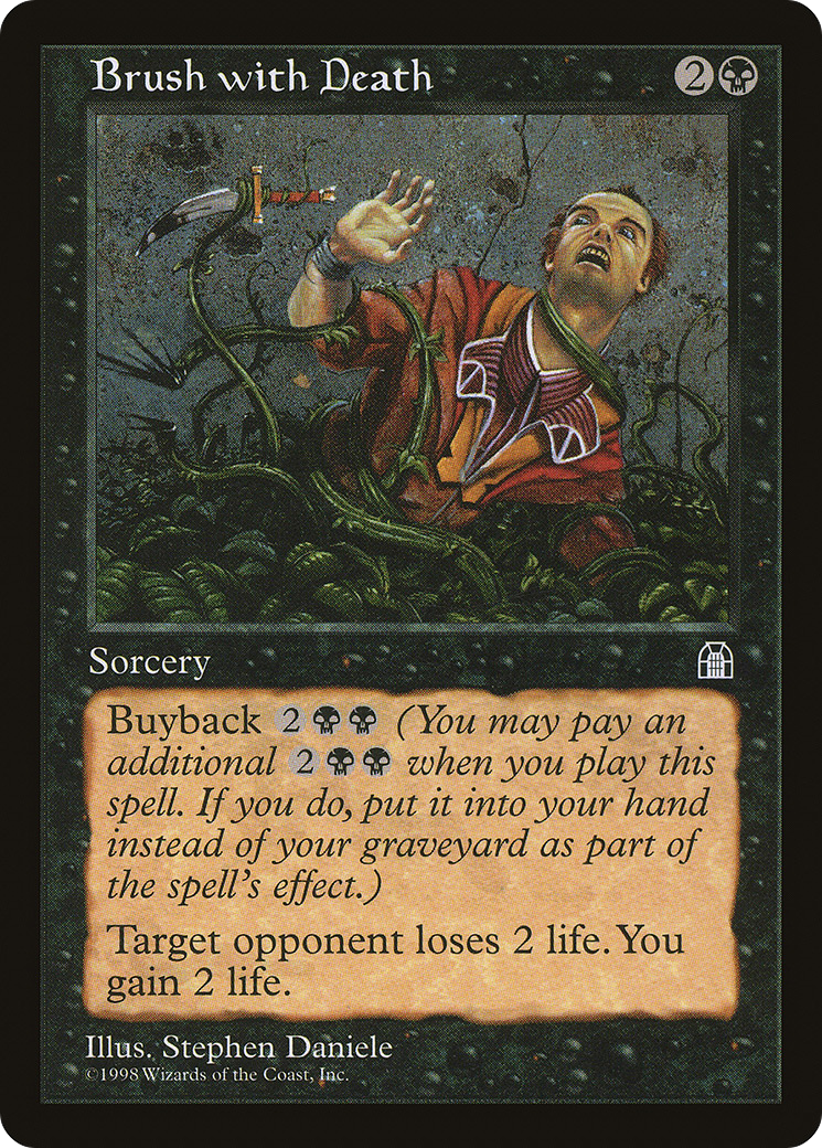 Brush with Death (STH-052) - Stronghold - Premium MTG Single from Wizards of the Coast - Just $0.08! Shop now at Game Crave Tournament Store