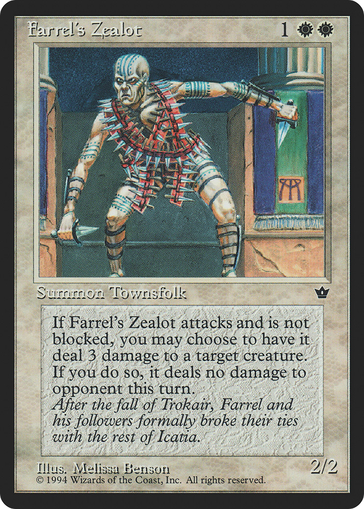 Farrel's Zealot (FEM-03A) - Fallen Empires - Premium MTG Single from Wizards of the Coast - Just $0.25! Shop now at Game Crave Tournament Store