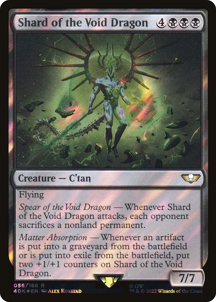 Shard of the Void Dragon (40K-56★) - Warhammer 40,000 Commander Foil - Premium MTG Single from Wizards of the Coast - Just $1.34! Shop now at Game Crave Tournament Store
