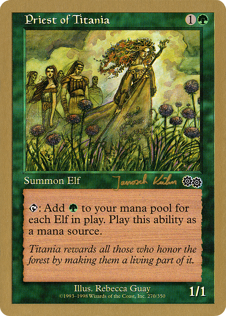 Priest of Titania (WC00-JK270) - World Championship Decks 2000 - Premium MTG Single from Wizards of the Coast - Just $2.05! Shop now at Game Crave Tournament Store