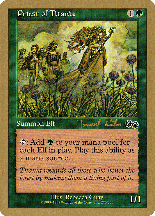 Priest of Titania (WC00-JK270) - World Championship Decks 2000 - Premium MTG Single from Wizards of the Coast - Just $2.05! Shop now at Game Crave Tournament Store