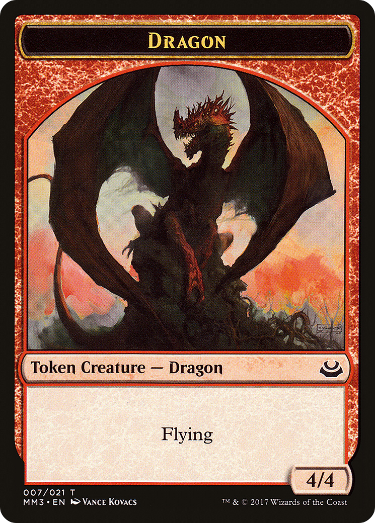 Dragon (TMM3-007) - Modern Masters 2017 Tokens - Premium MTG Single from Wizards of the Coast - Just $0.09! Shop now at Game Crave Tournament Store