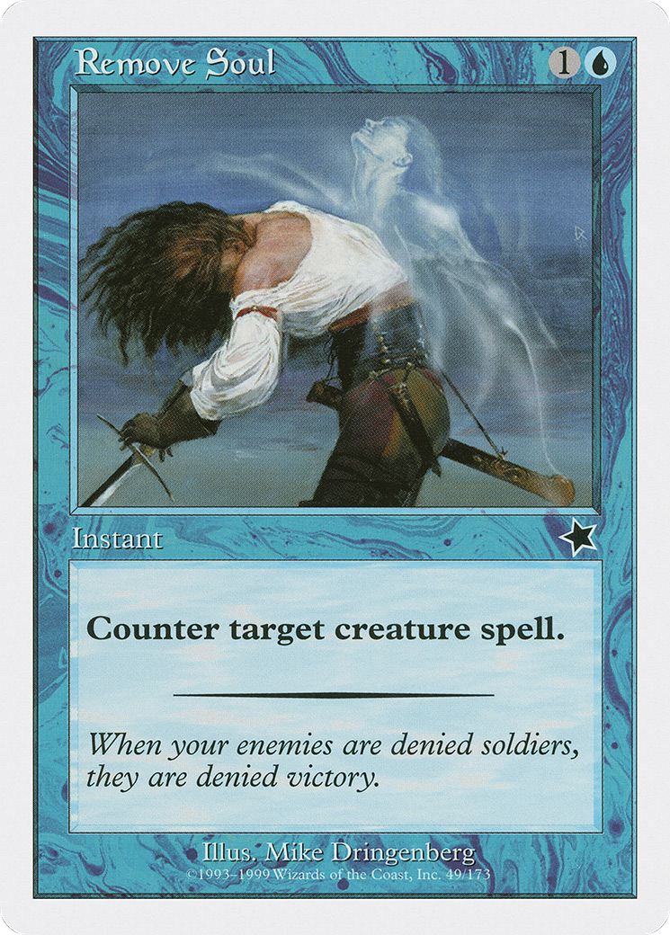 Remove Soul (S99-049) - Starter 1999 - Premium MTG Single from Wizards of the Coast - Just $0.08! Shop now at Game Crave Tournament Store