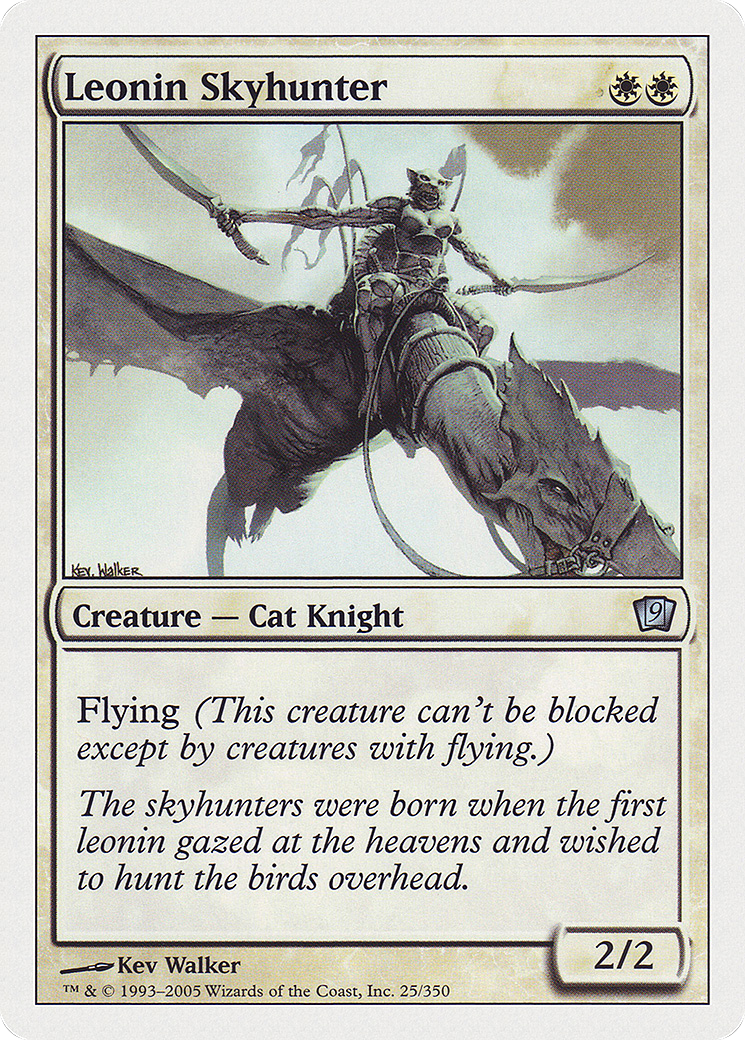 Leonin Skyhunter (9ED-025) - Ninth Edition - Premium MTG Single from Wizards of the Coast - Just $0.08! Shop now at Game Crave Tournament Store