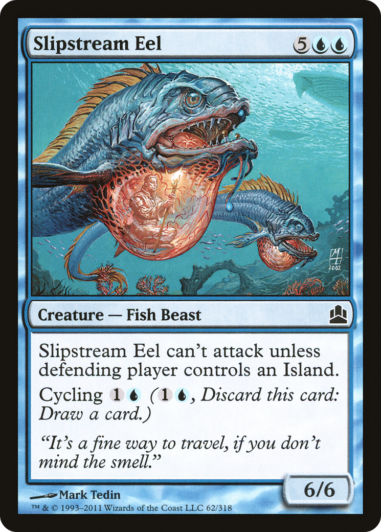 Slipstream Eel (CMD-062) - Commander 2011 - Premium MTG Single from Wizards of the Coast - Just $0.08! Shop now at Game Crave Tournament Store