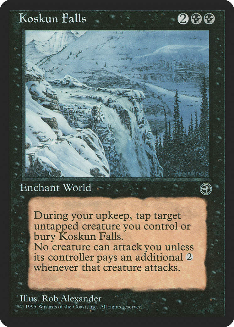 Koskun Falls (HML-055) - Homelands - Premium MTG Single from Wizards of the Coast - Just $3.14! Shop now at Game Crave Tournament Store