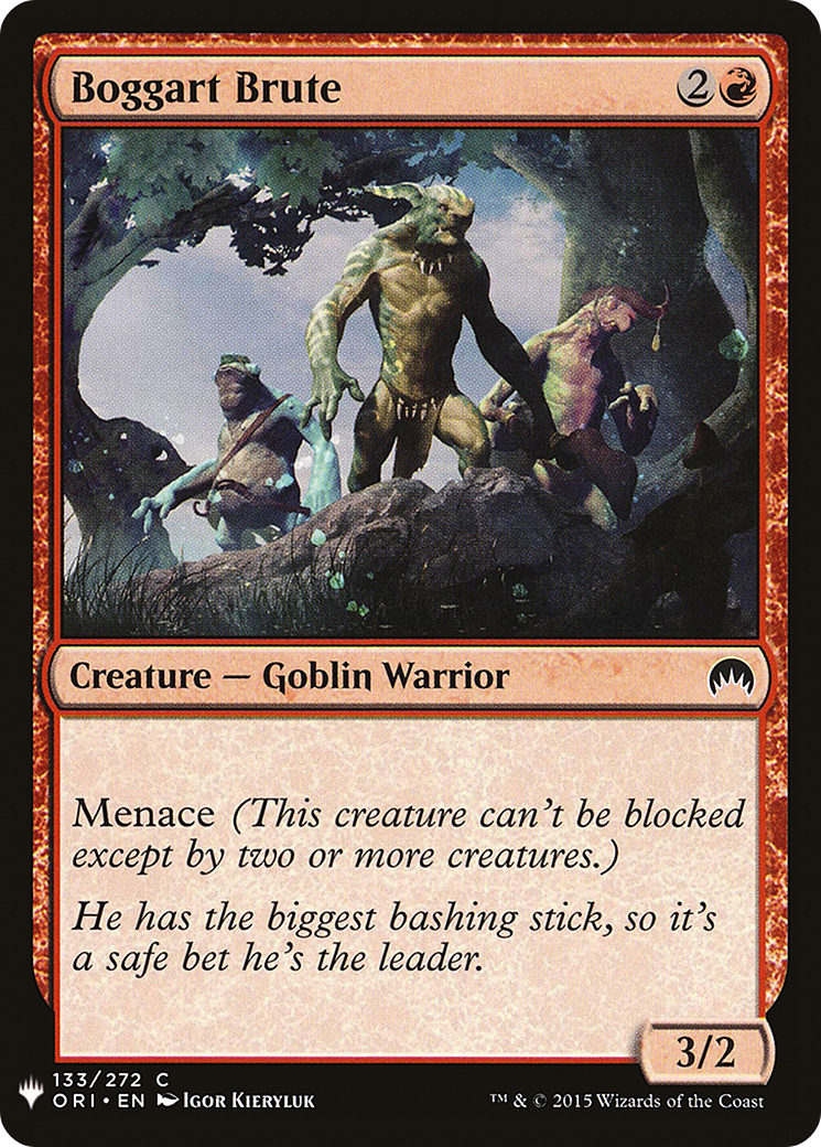 Boggart Brute (MB1-865) - Mystery Booster - Premium MTG Single from Wizards of the Coast - Just $0.08! Shop now at Game Crave Tournament Store