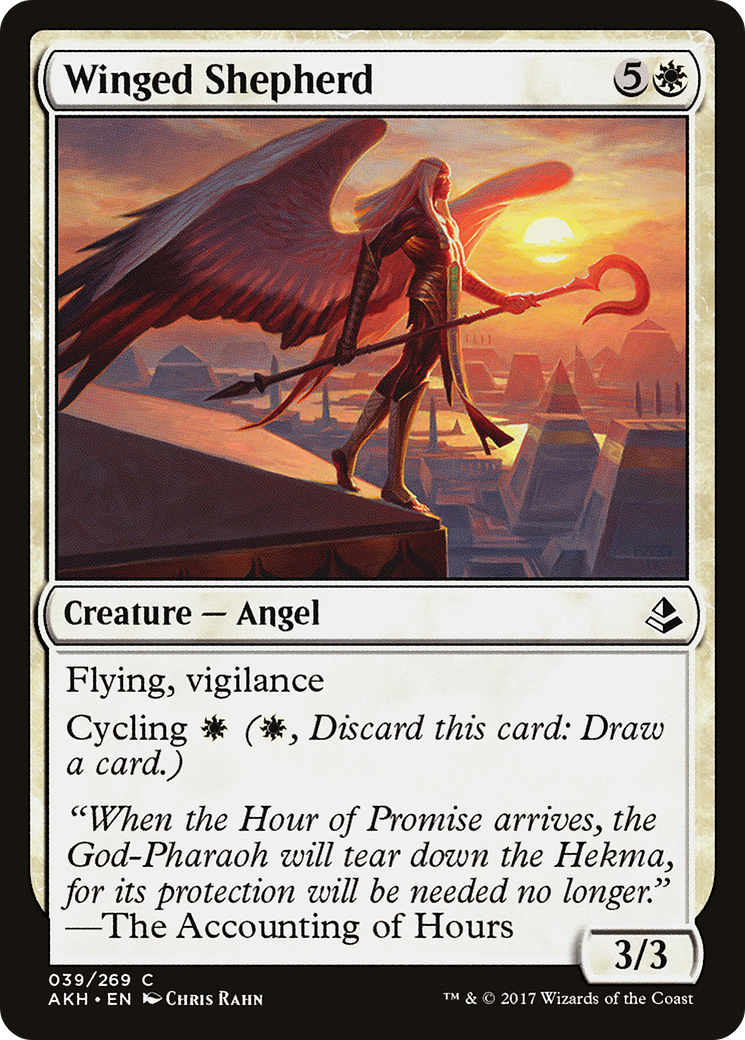 Winged Shepherd (AKH-039) - Amonkhet - Premium MTG Single from Wizards of the Coast - Just $0.07! Shop now at Game Crave Tournament Store