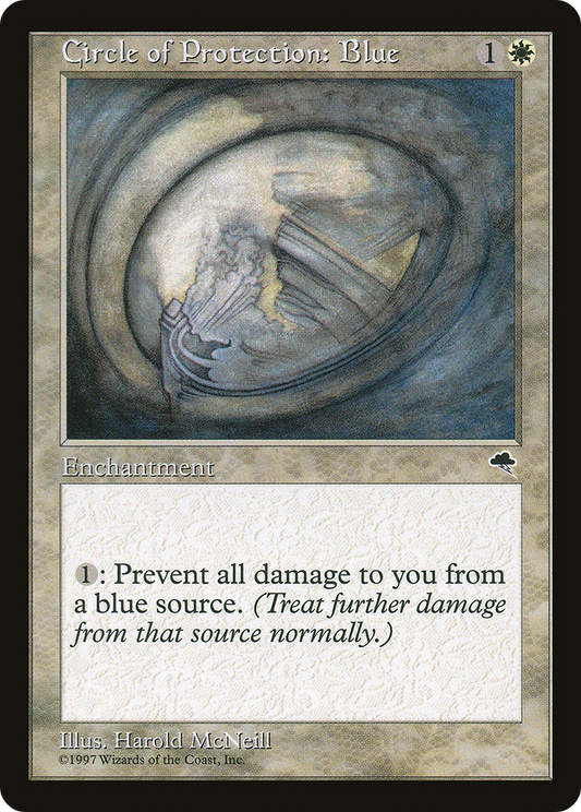 Circle of Protection: Blue (TMP-009) - Tempest - Premium MTG Single from Wizards of the Coast - Just $0.08! Shop now at Game Crave Tournament Store