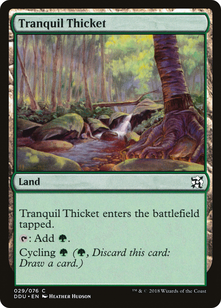 Tranquil Thicket (DDU-029) - Duel Decks: Elves vs. Inventors - Premium MTG Single from Wizards of the Coast - Just $0.08! Shop now at Game Crave Tournament Store