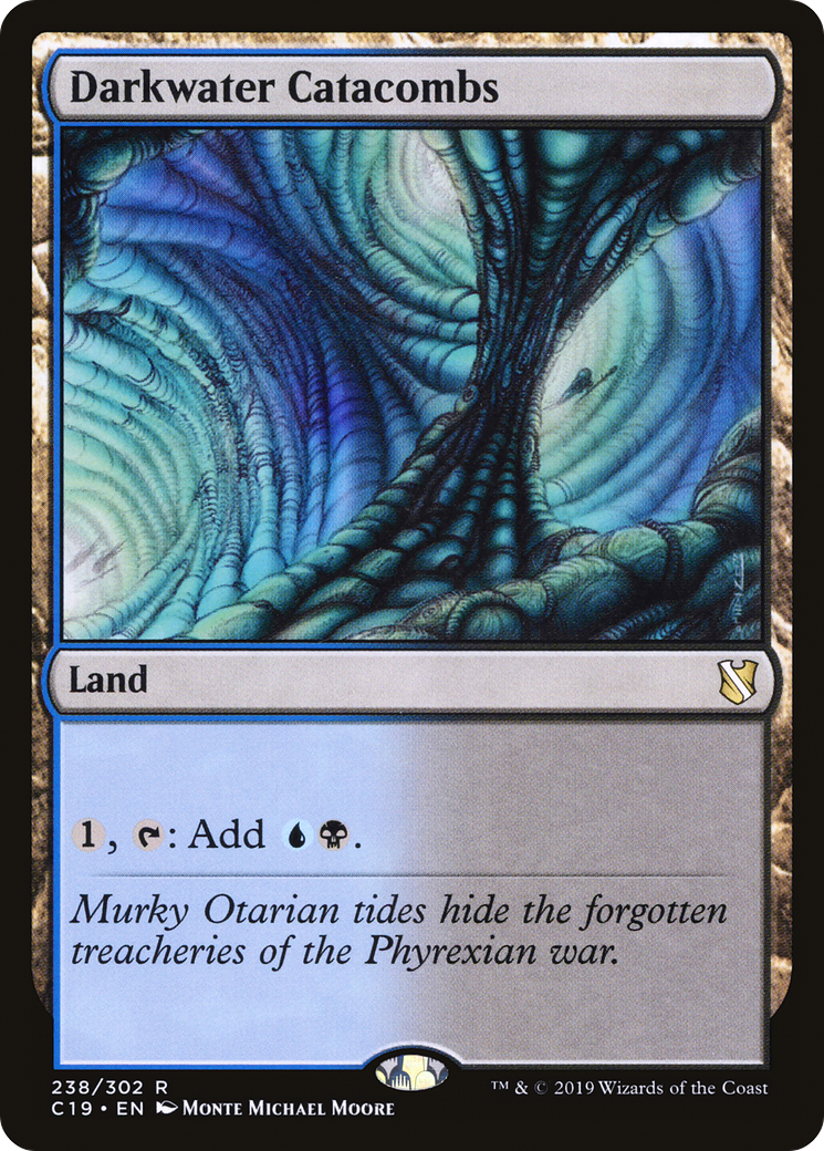 Darkwater Catacombs (C19-238) - Commander 2019 - Premium MTG Single from Wizards of the Coast - Just $0.08! Shop now at Game Crave Tournament Store
