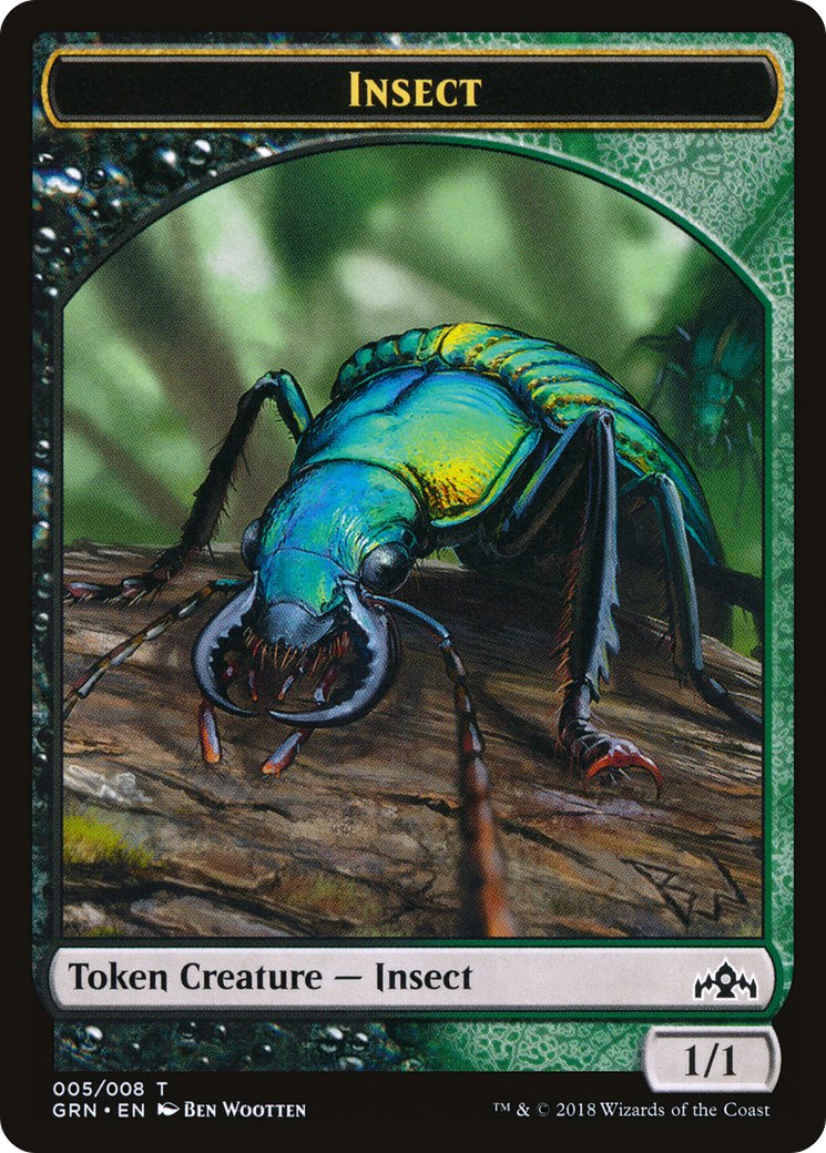 Insect (TGRN-005) - Guilds of Ravnica Tokens - Premium MTG Single from Wizards of the Coast - Just $0.25! Shop now at Game Crave Tournament Store