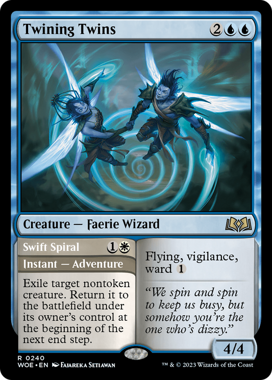 Twining Twins // Swift Spiral (WOE-240) - Wilds of Eldraine - Premium MTG Single from Wizards of the Coast - Just $0.08! Shop now at Game Crave Tournament Store