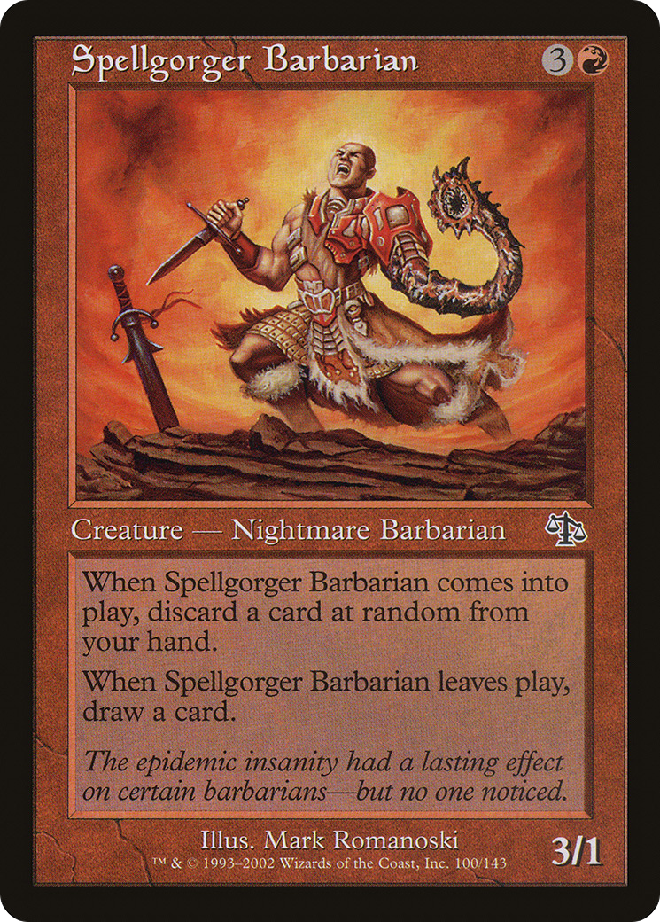 Spellgorger Barbarian (JUD-100) - Judgment Foil - Premium MTG Single from Wizards of the Coast - Just $0.31! Shop now at Game Crave Tournament Store