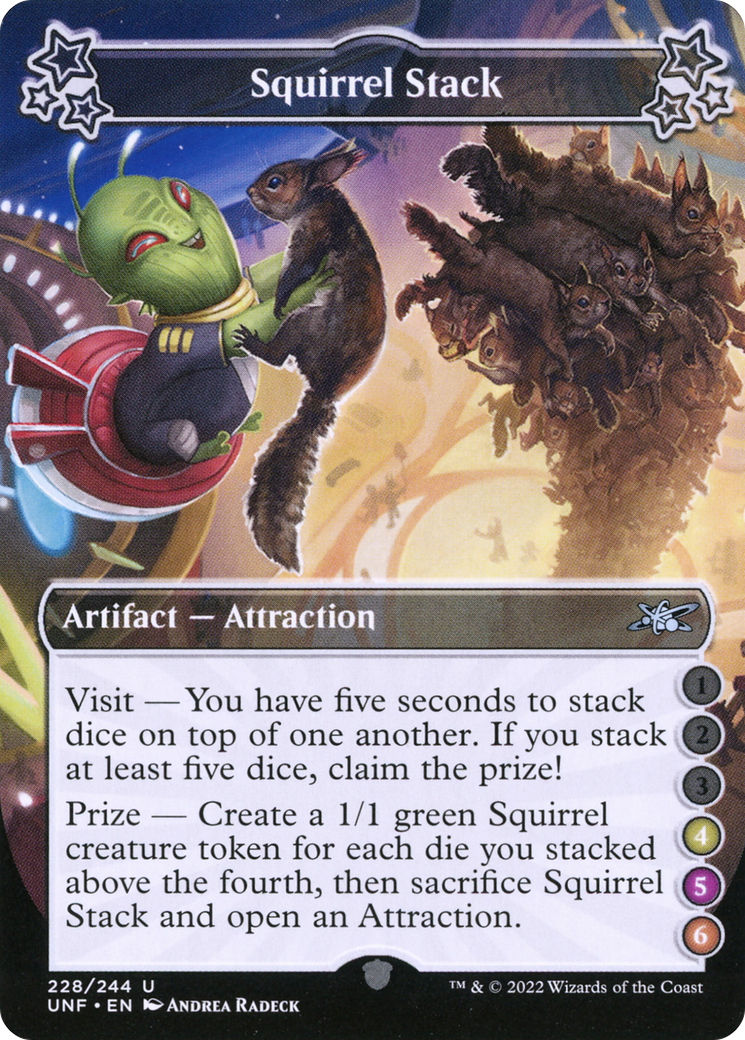 Squirrel Stack (UNF-228F) - Unfinity - Premium MTG Single from Wizards of the Coast - Just $0.25! Shop now at Game Crave Tournament Store