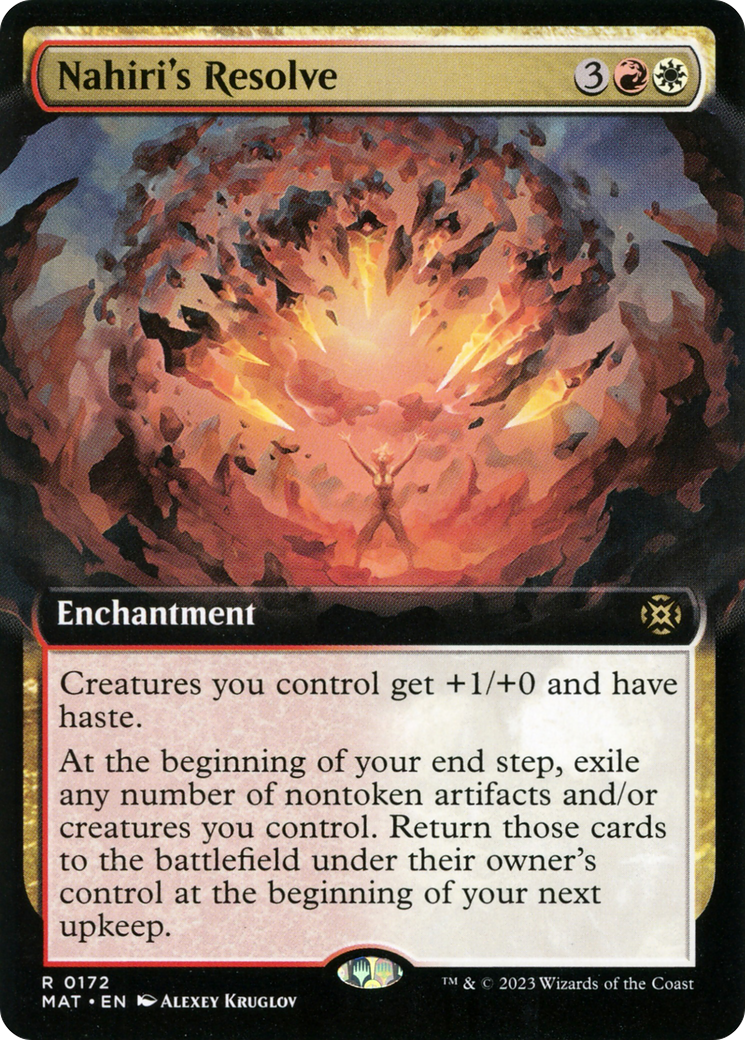 Nahiri's Resolve (MAT-172) - March of the Machine: The Aftermath: (Extended Art) Foil - Premium MTG Single from Wizards of the Coast - Just $0.10! Shop now at Game Crave Tournament Store