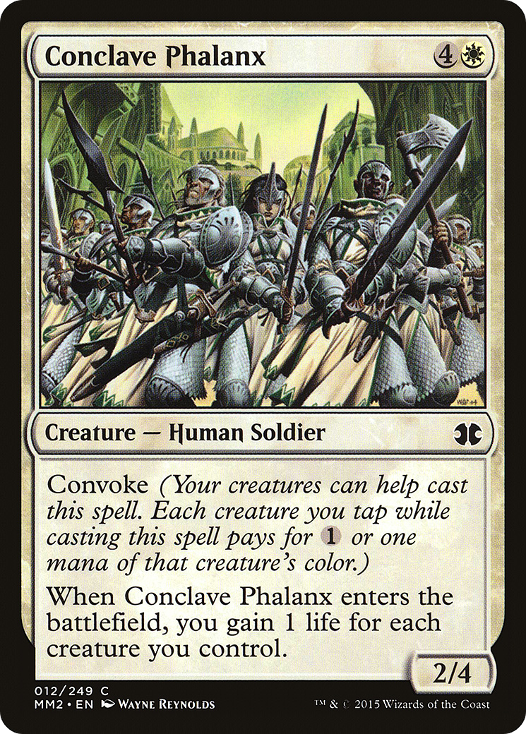 Conclave Phalanx (MM2-012) - Modern Masters 2015 - Premium MTG Single from Wizards of the Coast - Just $0.25! Shop now at Game Crave Tournament Store